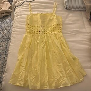 NWT solid and striped dress